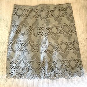 Grey lace skirt